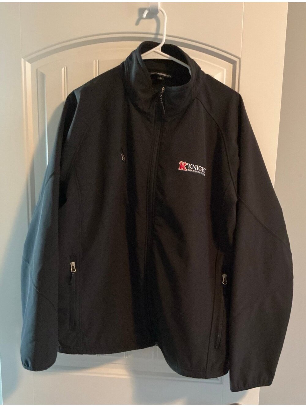 NWOT Men’s Logo Port Authority Softshell Black Jacket size Large